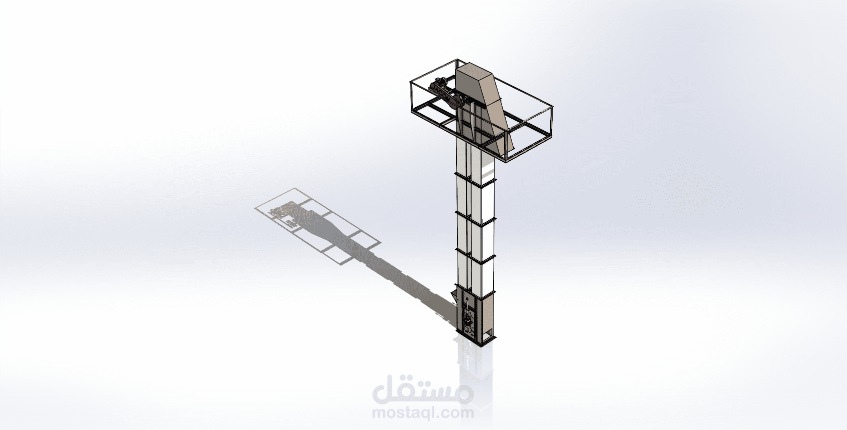 bucket elevator 8m high 30tph capacity
