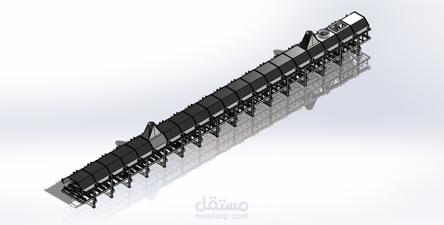 30m tri-roller conveyor