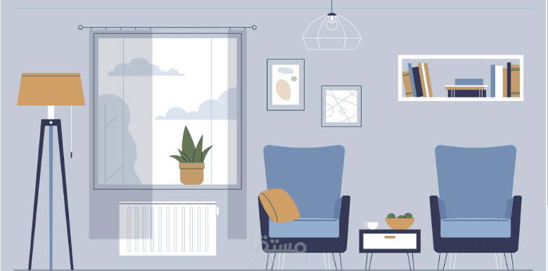 كتابة محتوى هندسي ( بالتصميم الداخلي و الديكور)