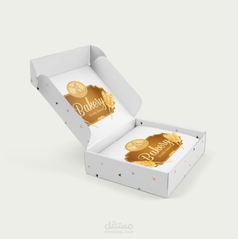 تصميم علبة كرتون مخبز