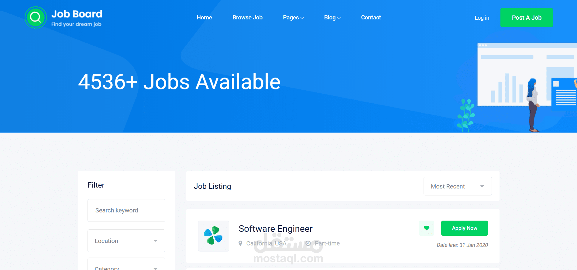 موقع Job board