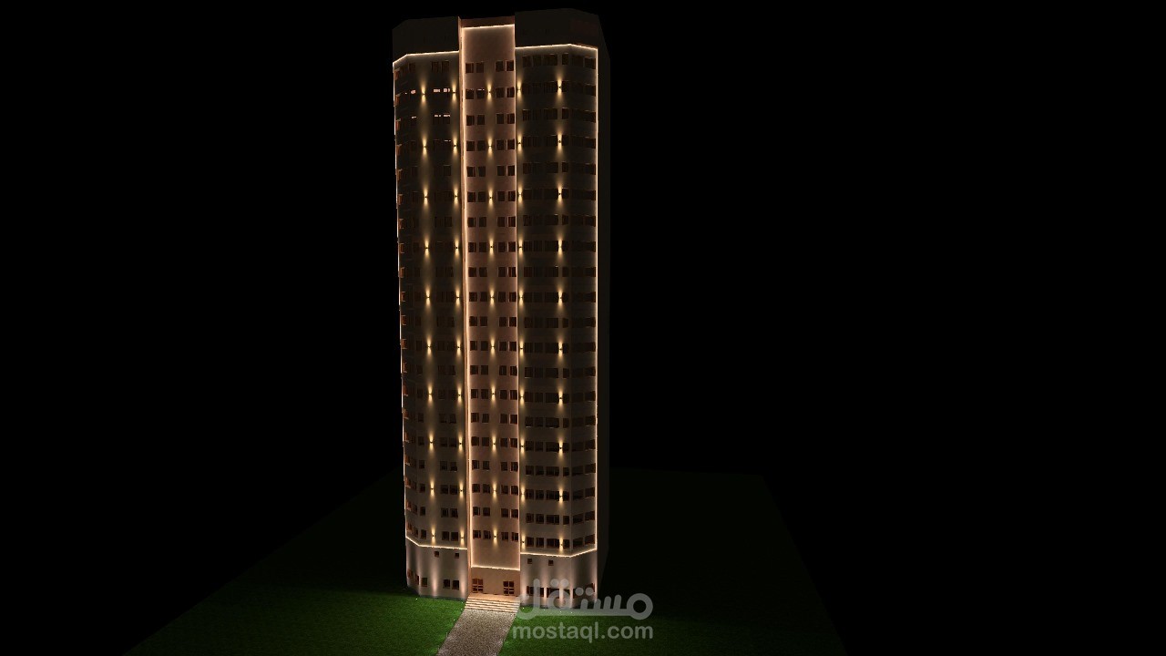 facade lighting design with dialux evo