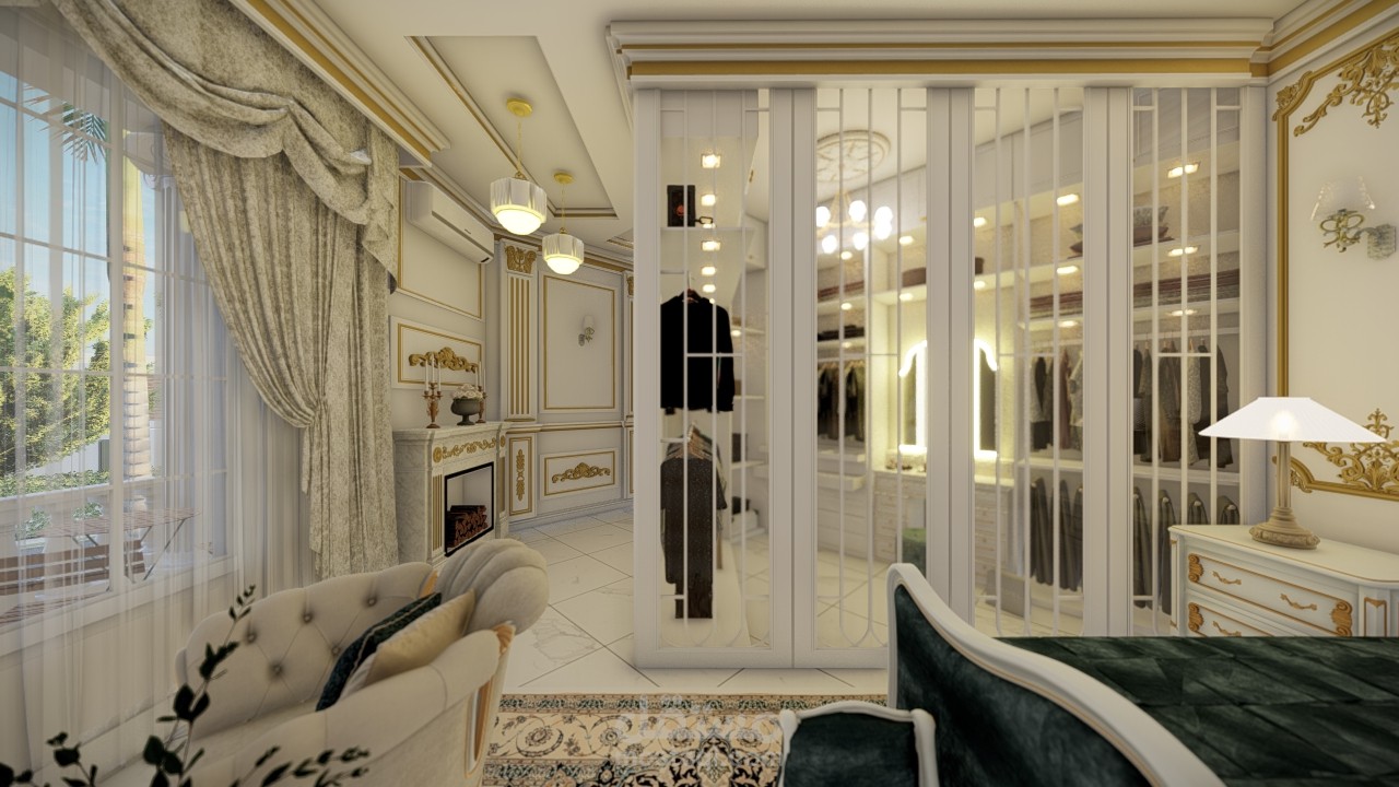 تصميم غرفة نوم ماستر كلاسيك