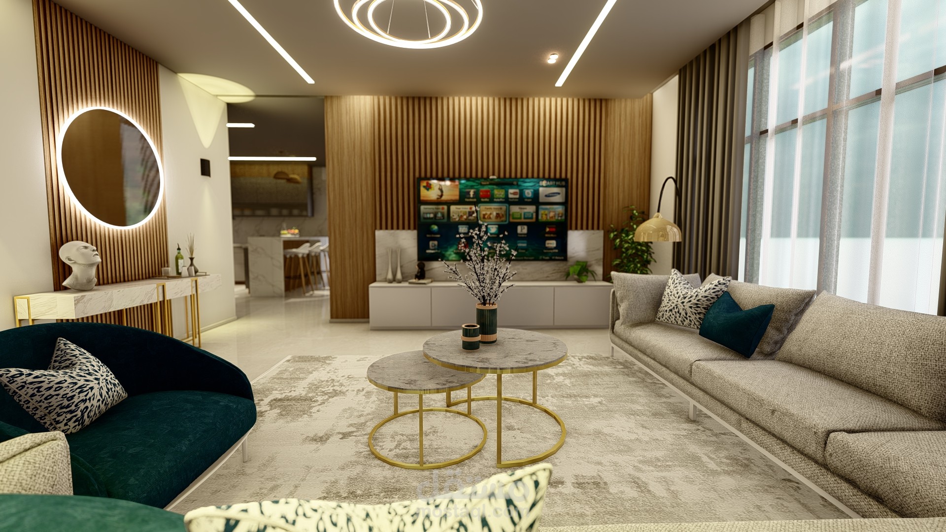 تصميم منطقة معيشة