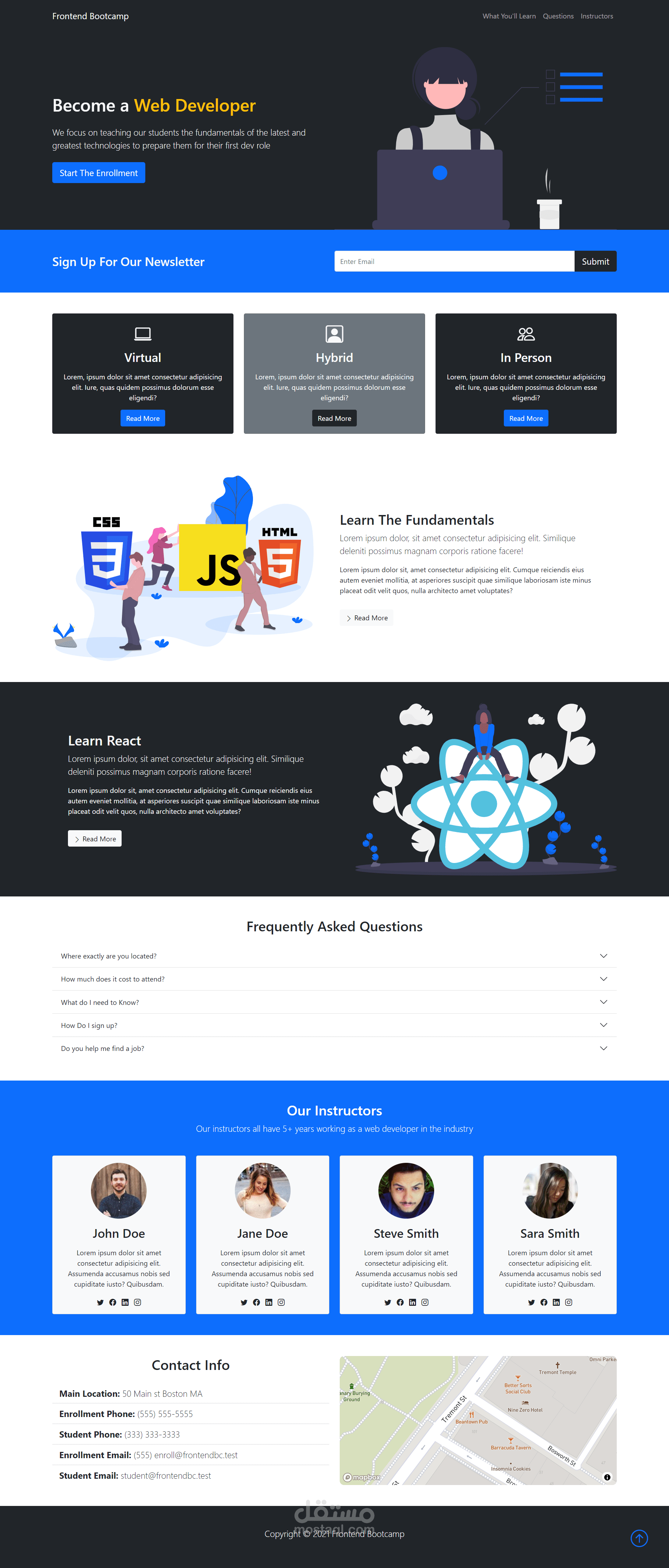 landing-page-training