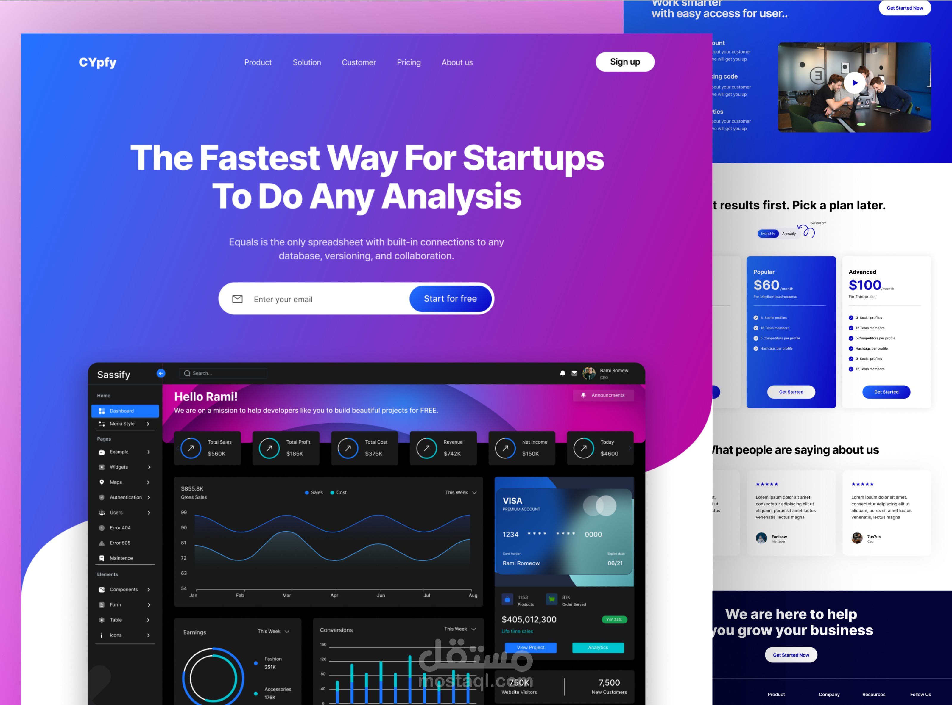 SaaS Landing Page _ UI/UX Design