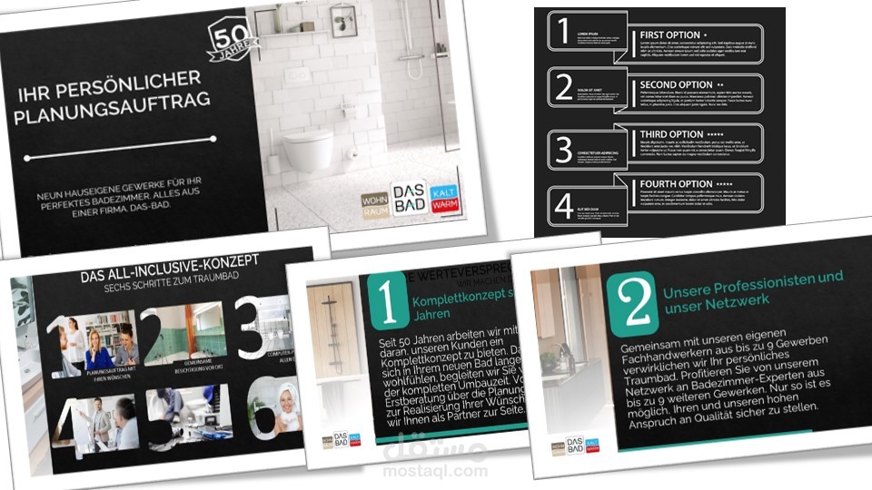 تصميم عرض تقديمي لشركة دولية