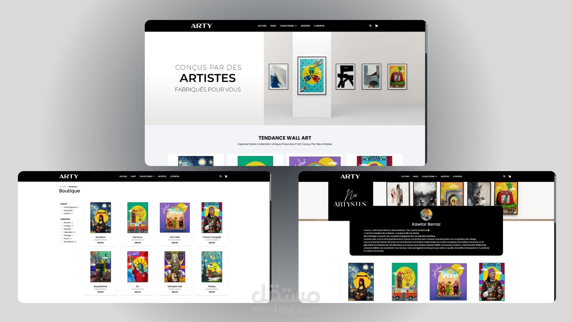 Arty.ma, Wordpress, WooCommerce