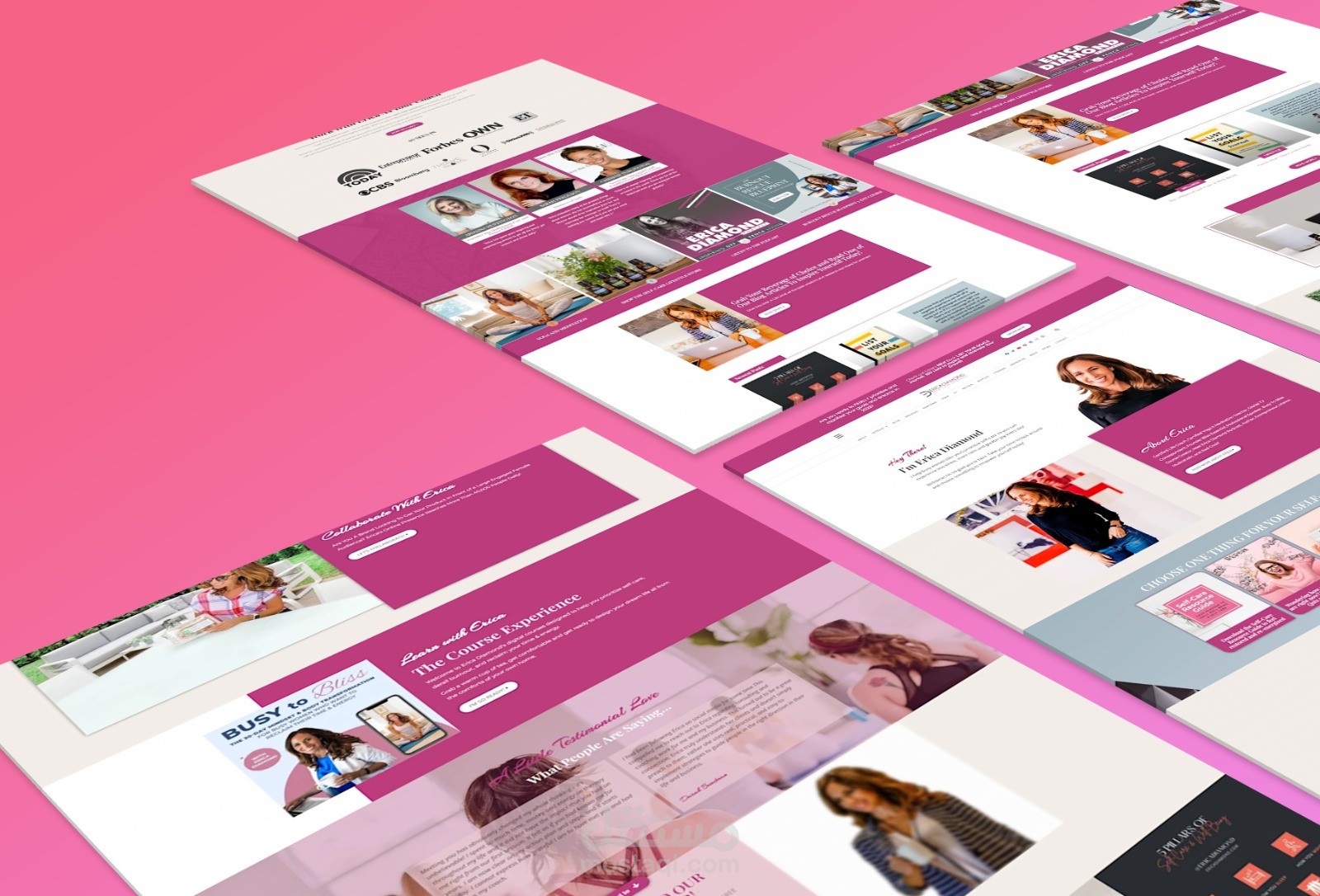 مجموعة من صور للمواقع صممت بواسطة الووردبريس