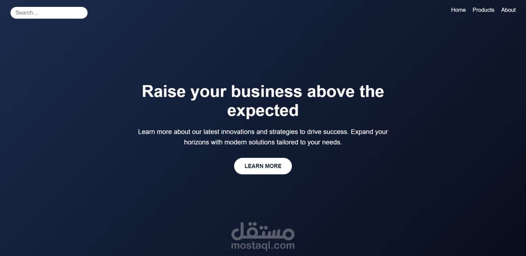 صفحة هبوط (Landing-Page) .