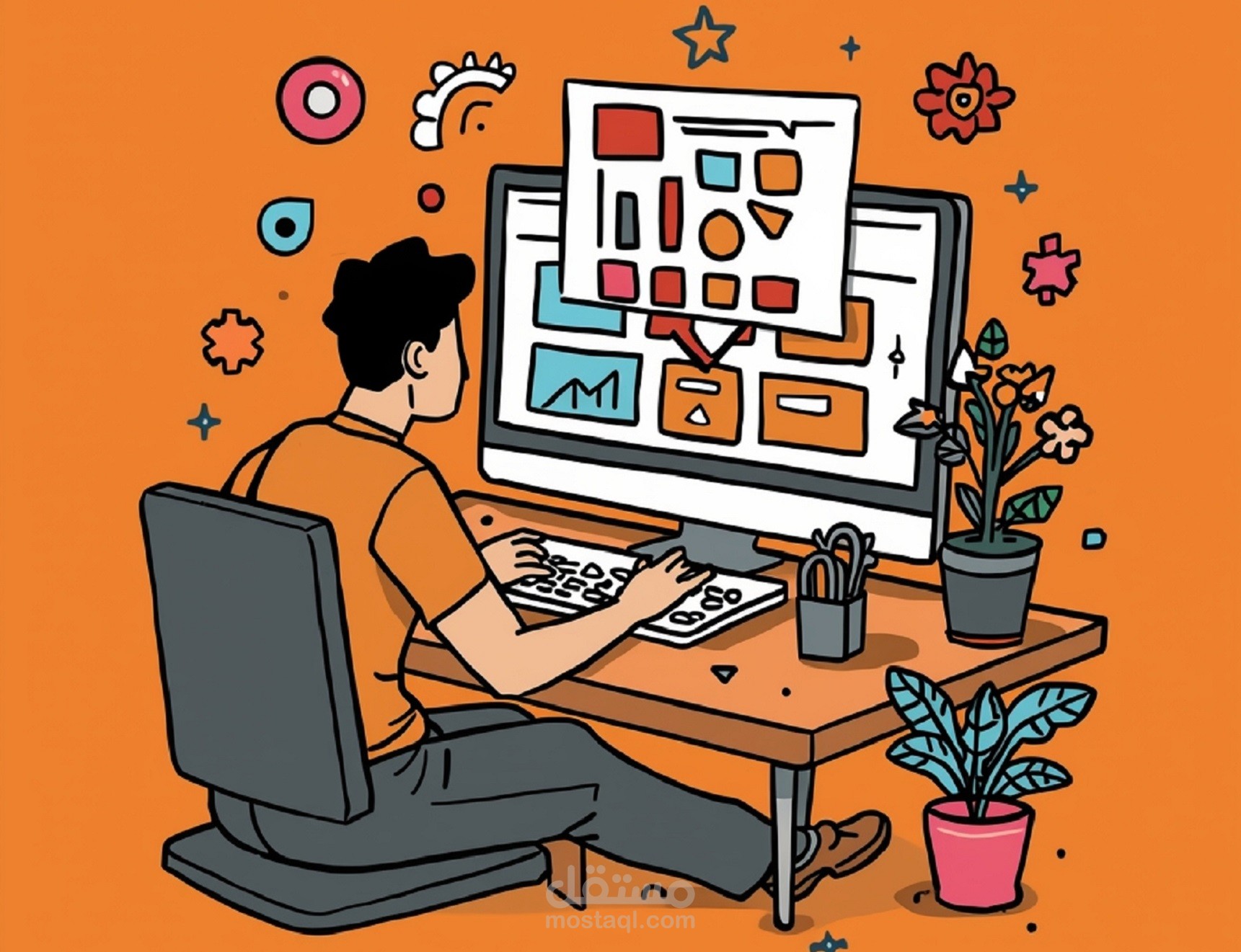 تسويق الكترونى و تصميم و مونتاج فيديوهات