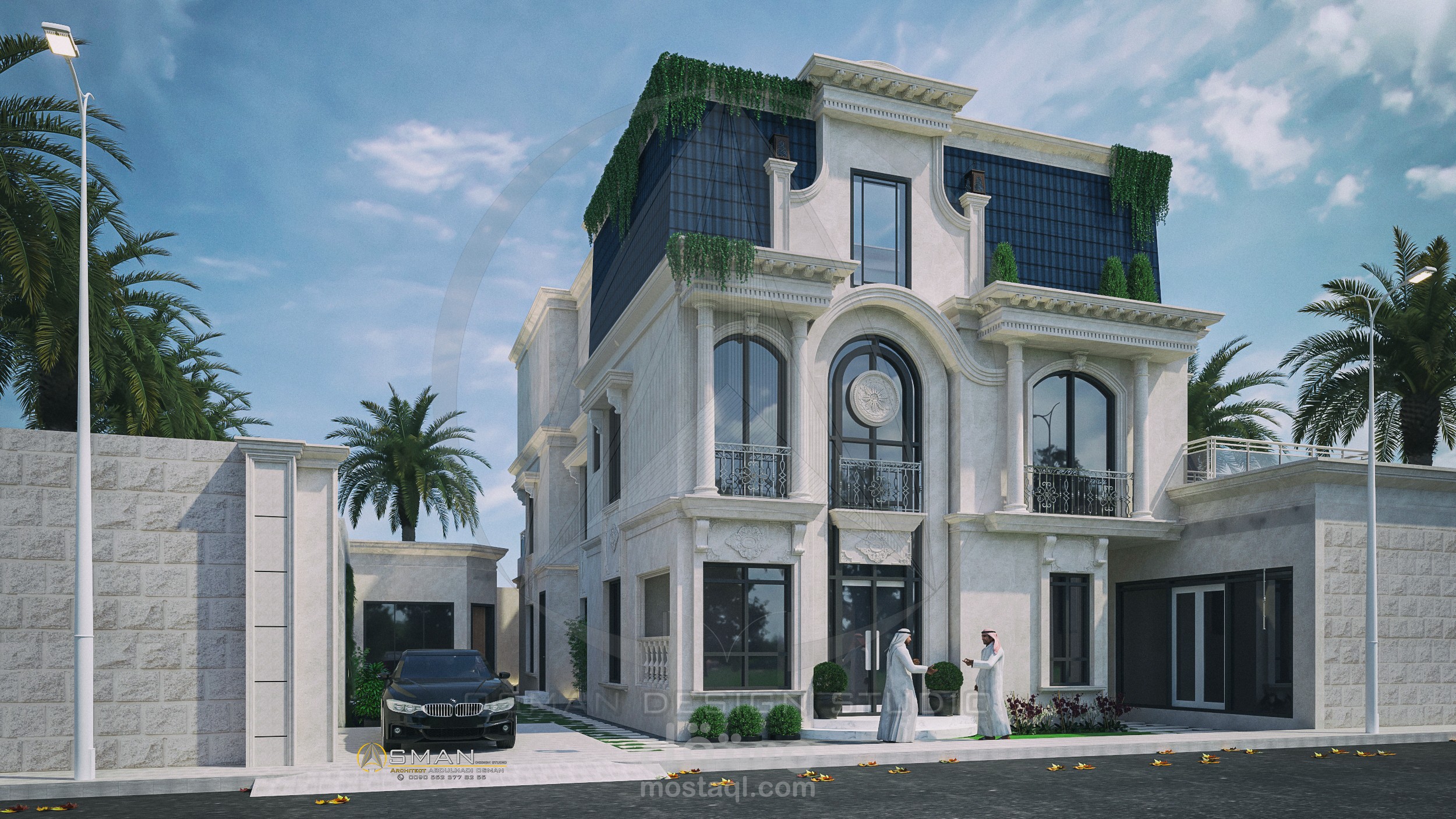 فيلا على الطراز النيوكلاسيك في المملكة العربية السعودية