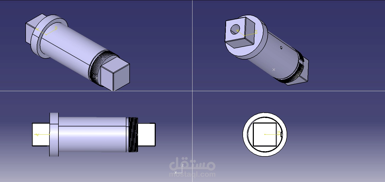 تصميم محور دوران