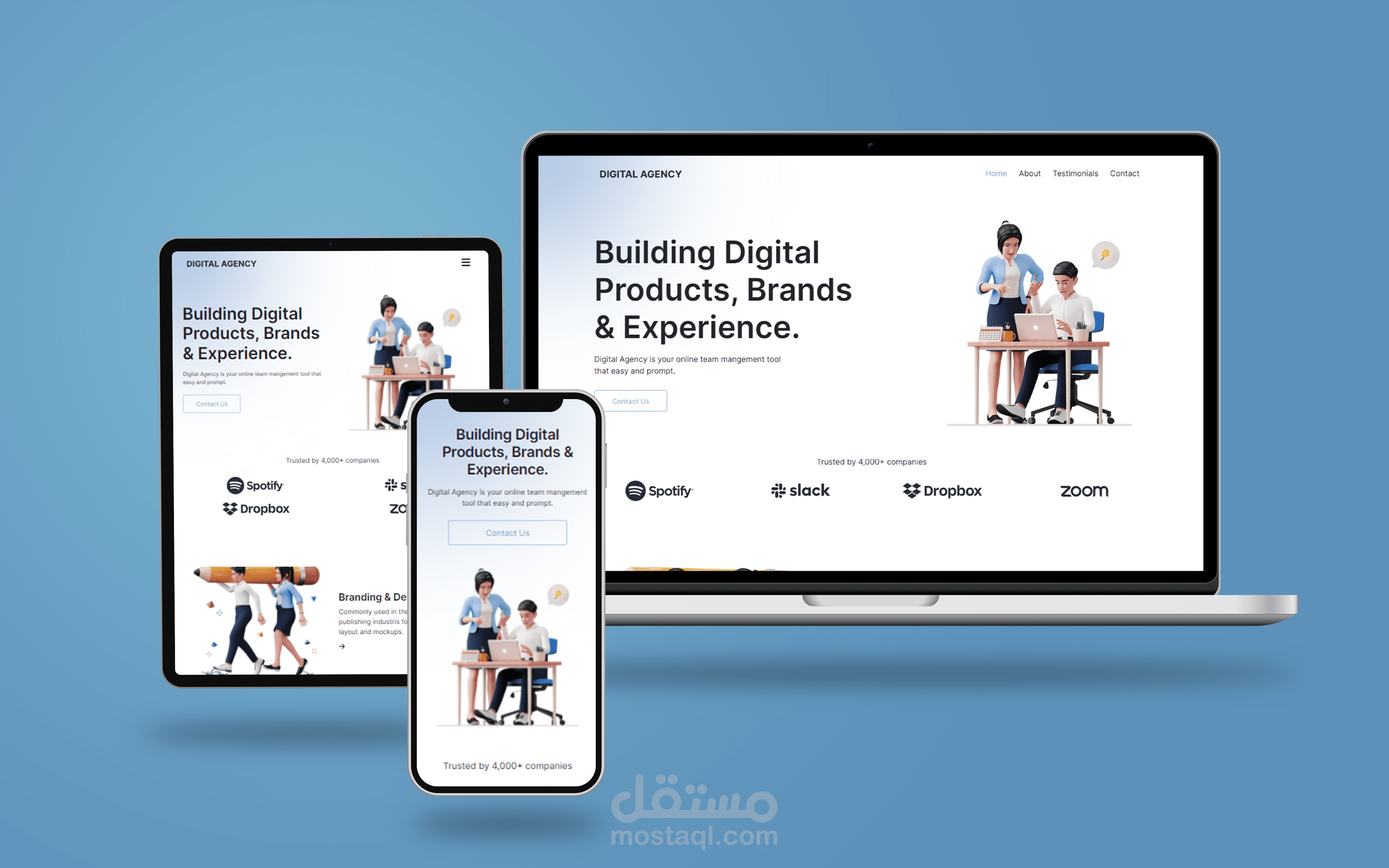 Degital Agency landing page