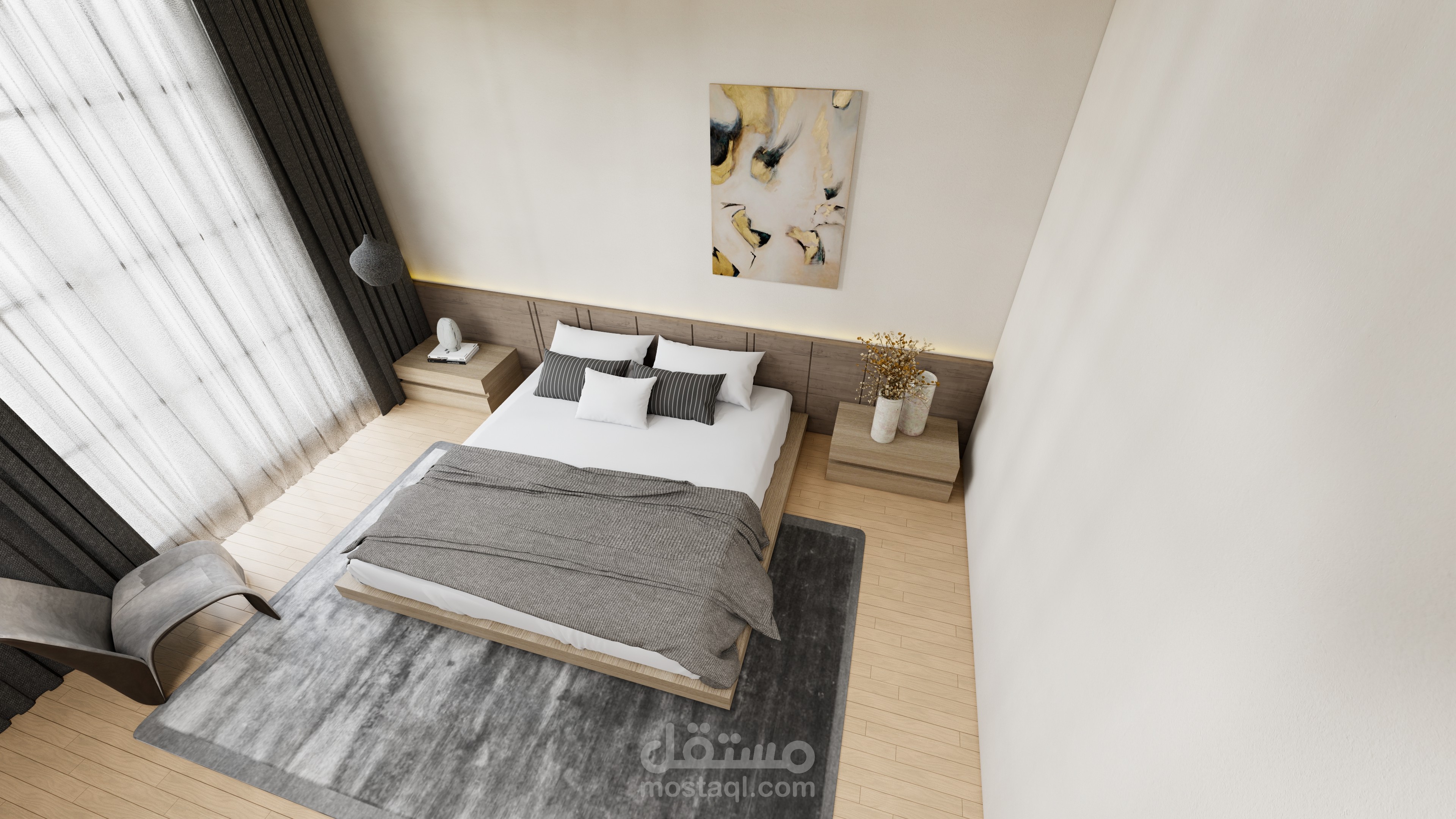 تصميم غرفه نوم - modern bedroom design