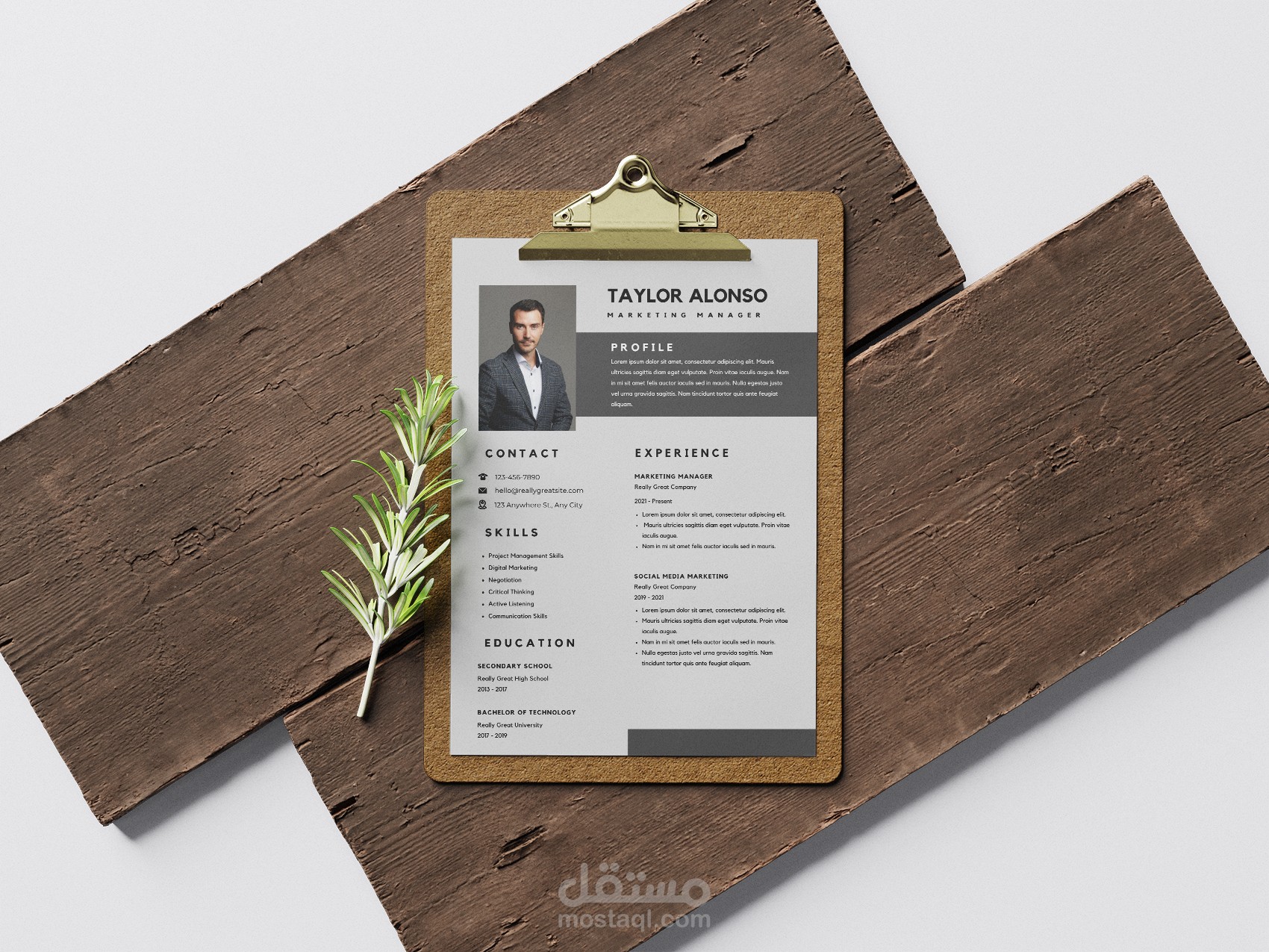تصميم سيرة ذاتية ( CV - resume )
