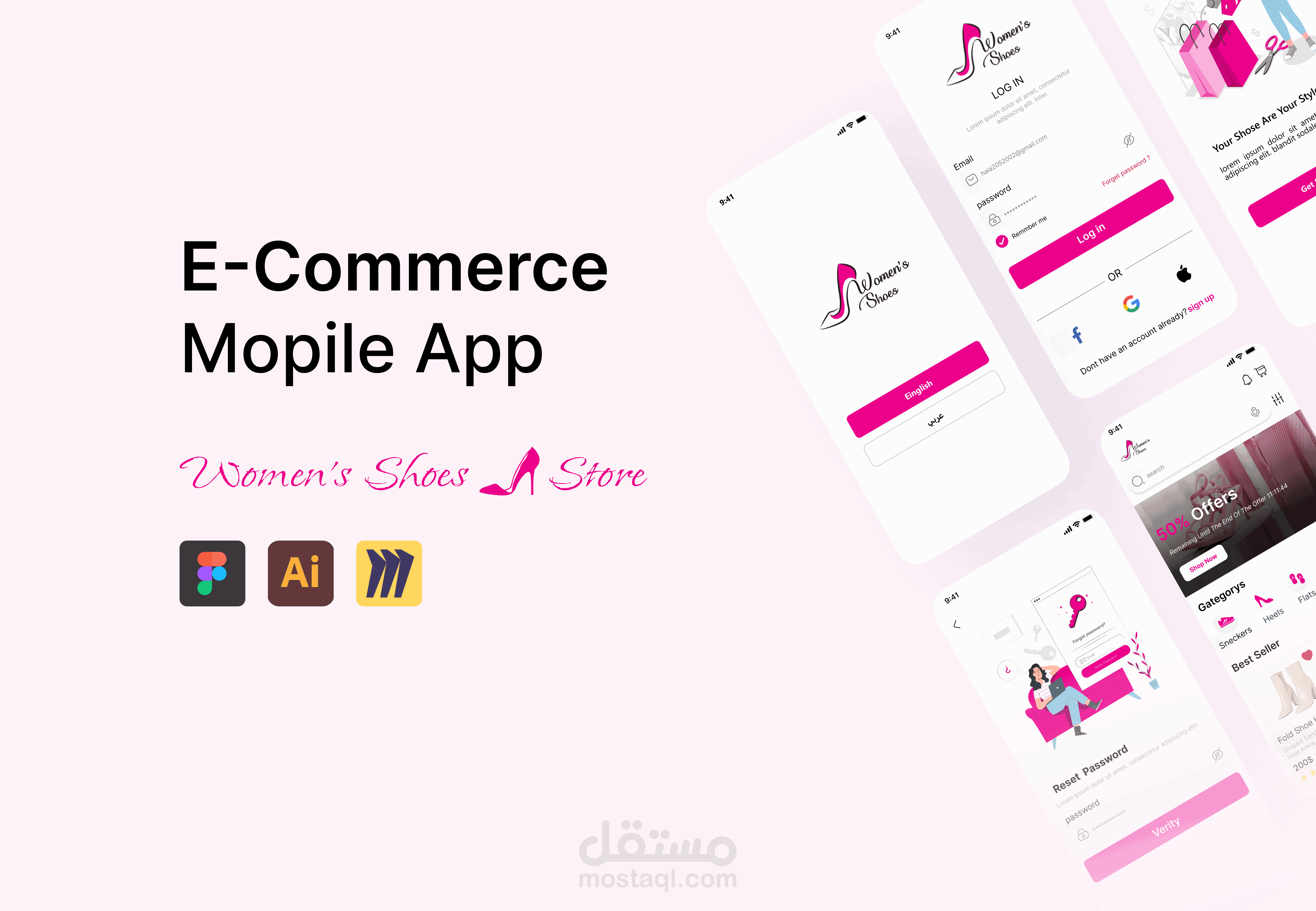 Case Study UXUI \Shoe Store Mobile App