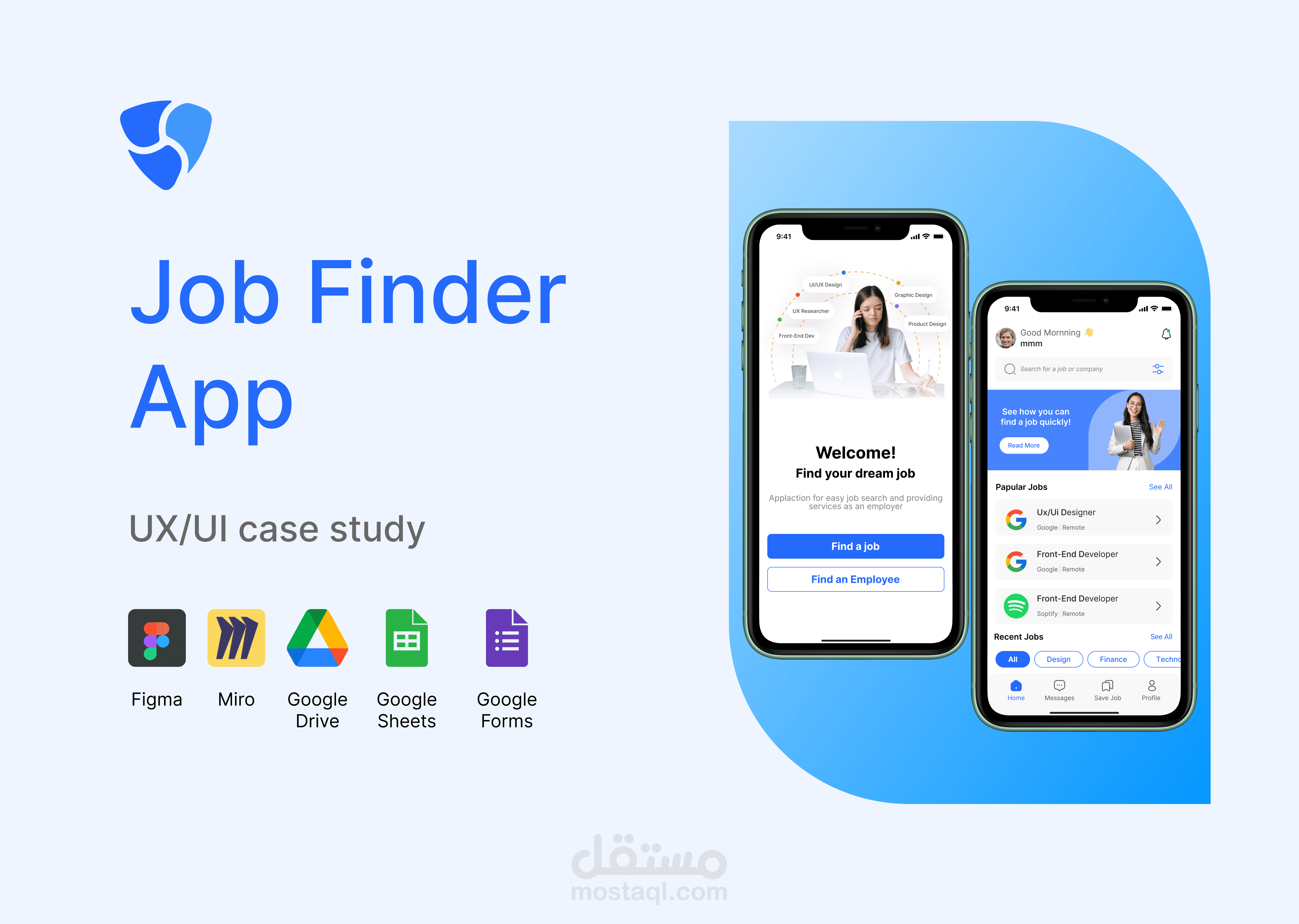 Case Study UXUI Job Finder Mobile App