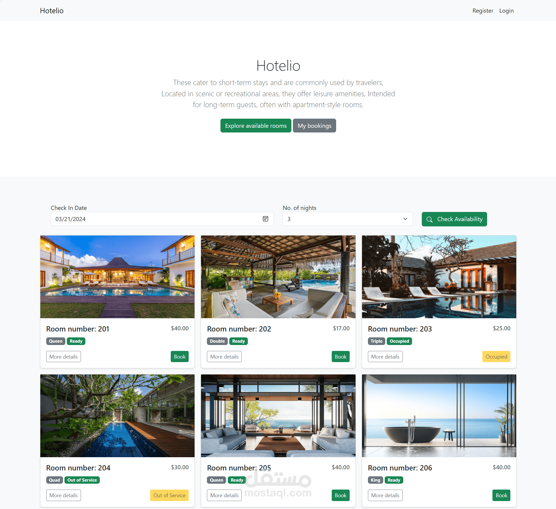 نظام حجز الفنادق - Hotel Reservation System