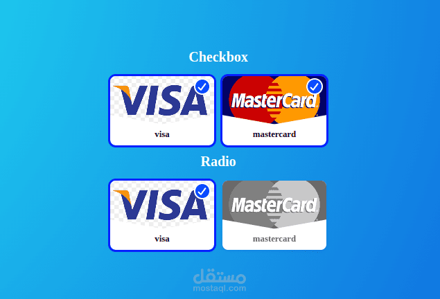 تعديل في شكل الcheckbox و الradio button من شكلهl التقليدي إلى شكل صورة