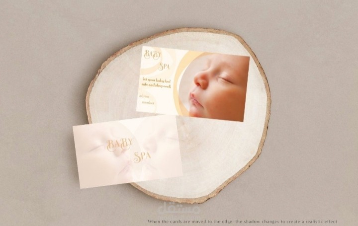 تصميم كارت عمل Baby spa