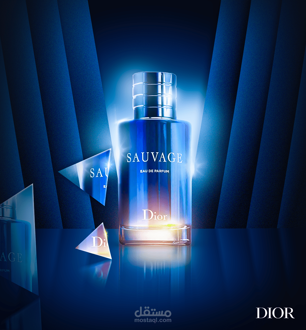 تصميم اعلاني لعطر