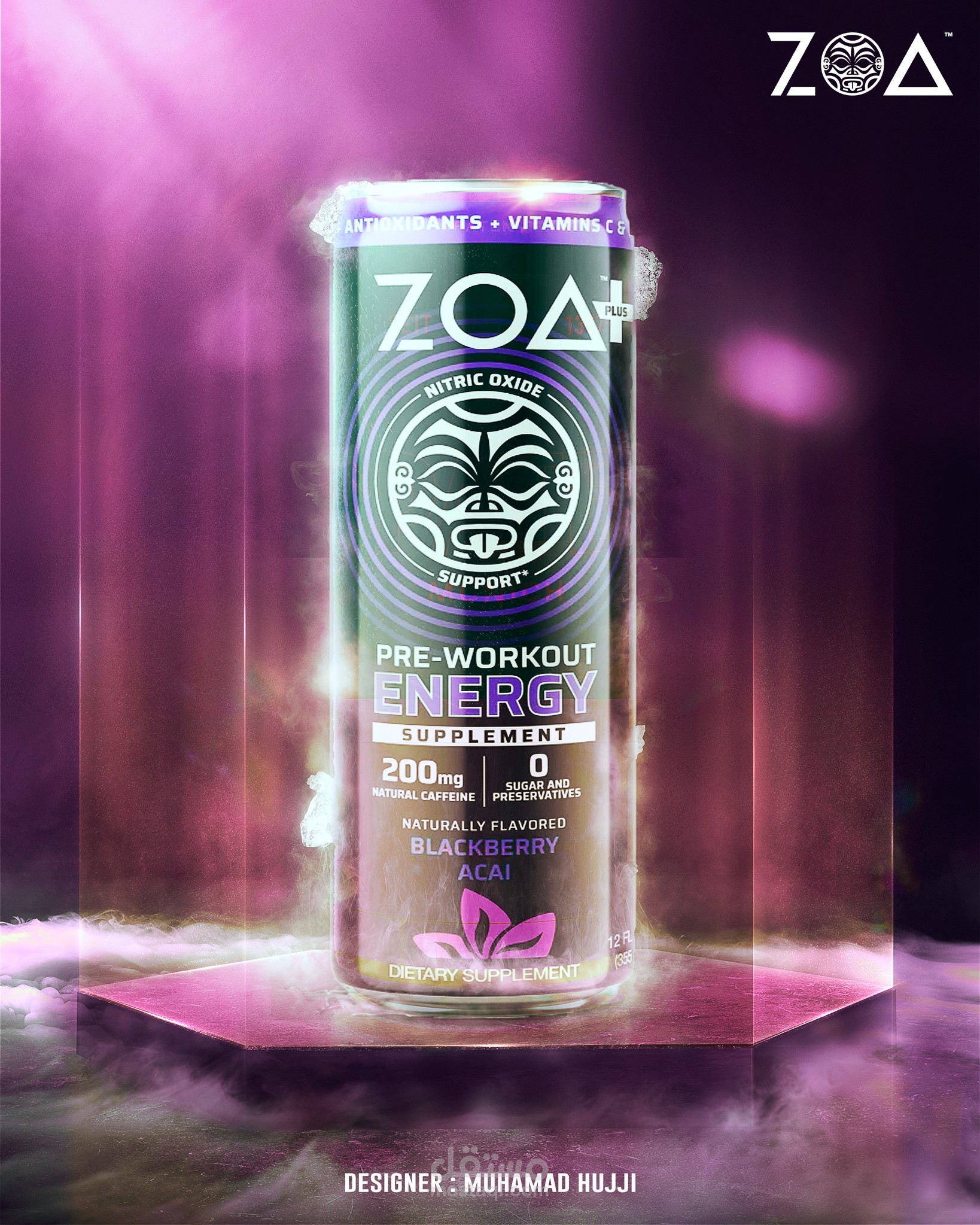 تصميم اعلاني لشركة zoa