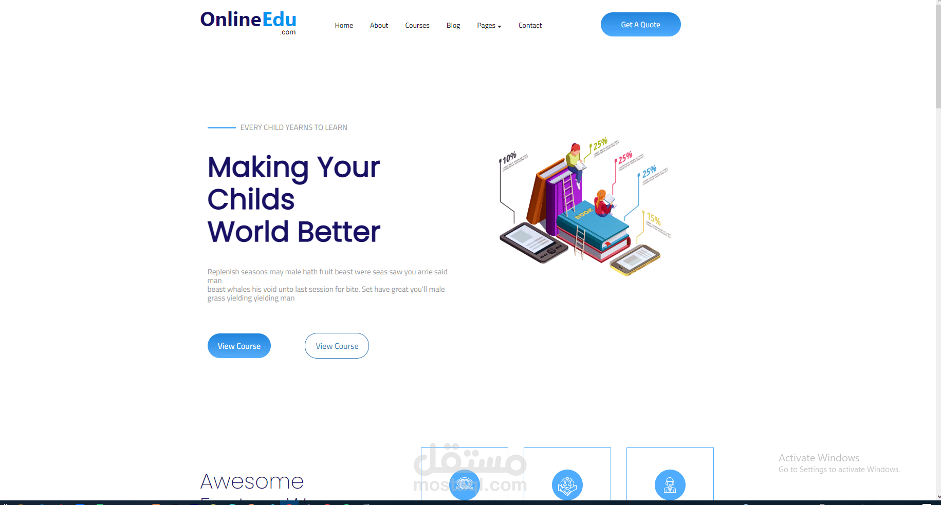 عمل موقع Online-eud