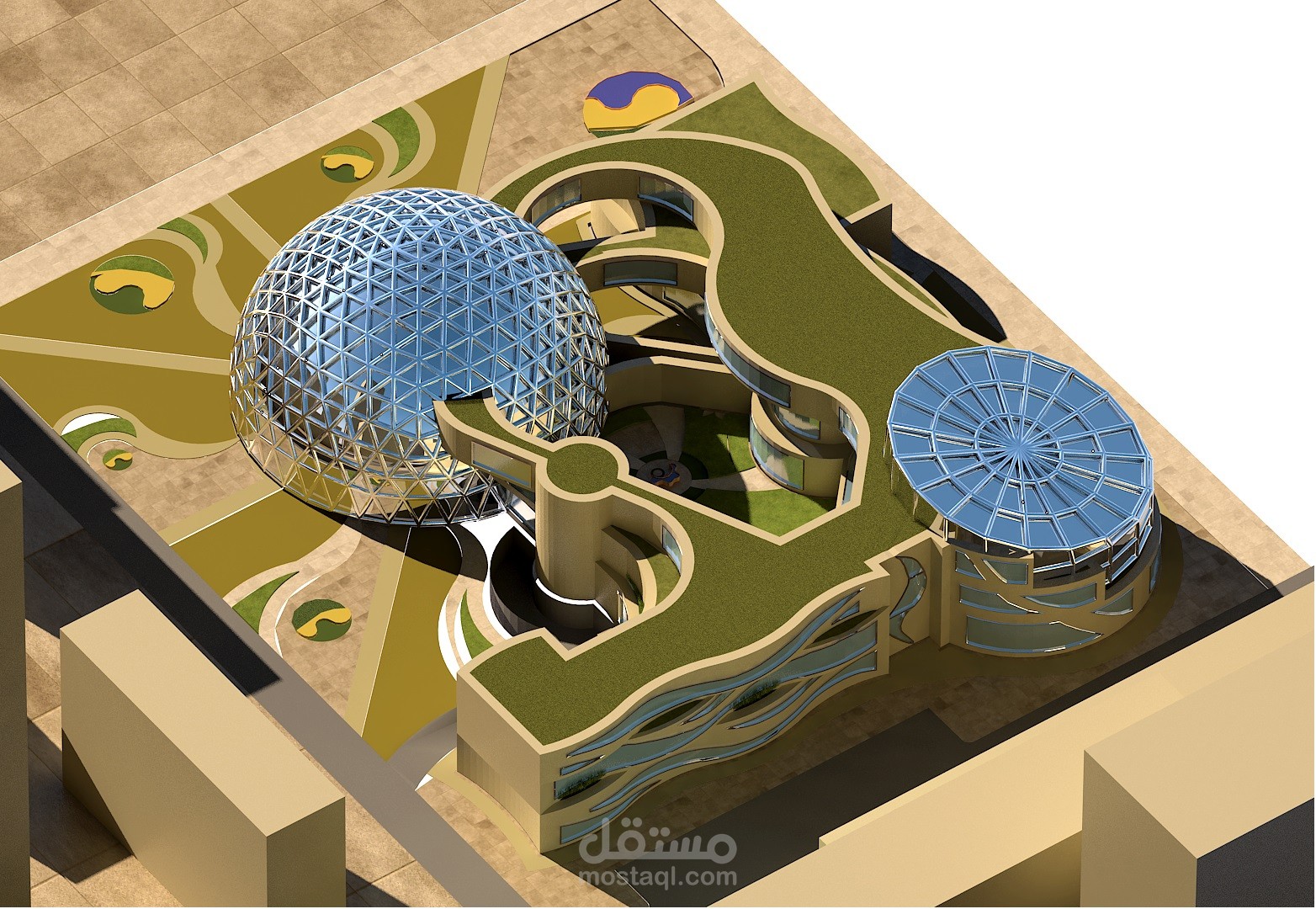 تصميم مبنى معهد هندسي