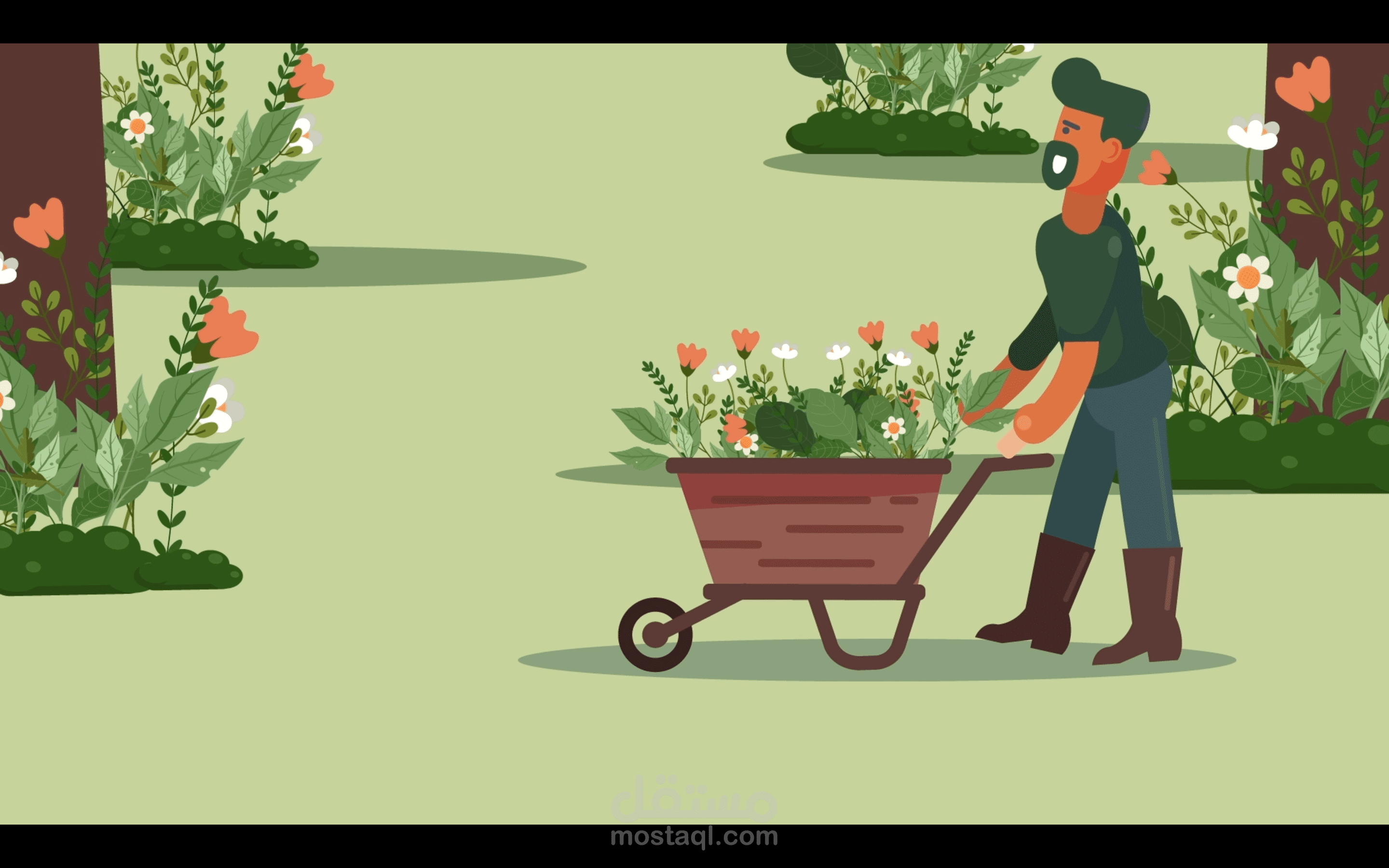 موشن جرافيك لموقع pgardens