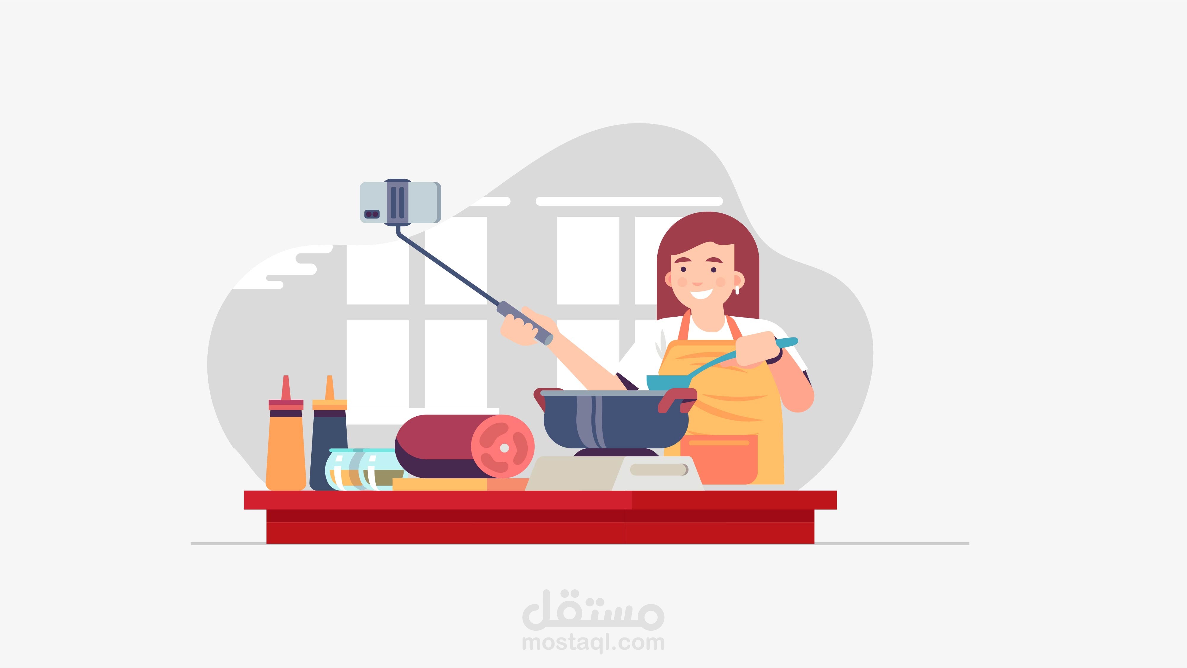 فيديو موشن جرافيك لمطعم كشري ابو طارق