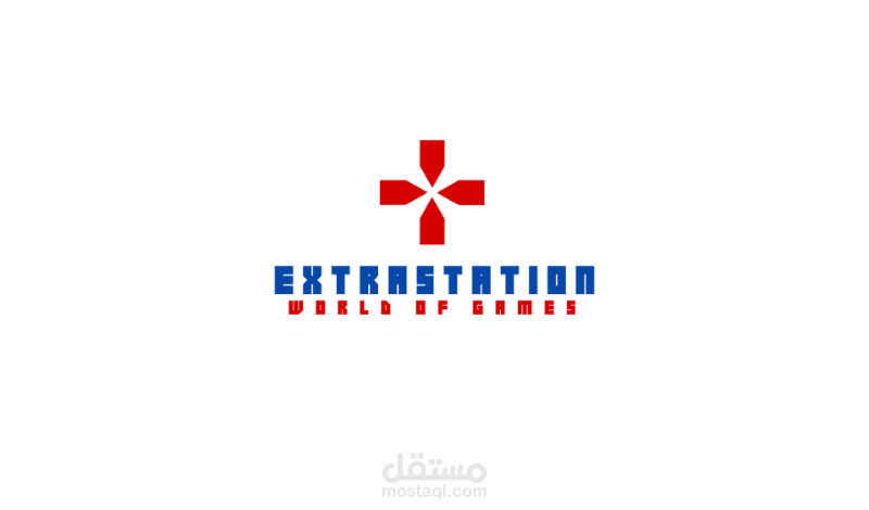 مشروع :علامة تجارية لمتجر ألعاب إلكترونية - Extrastation -