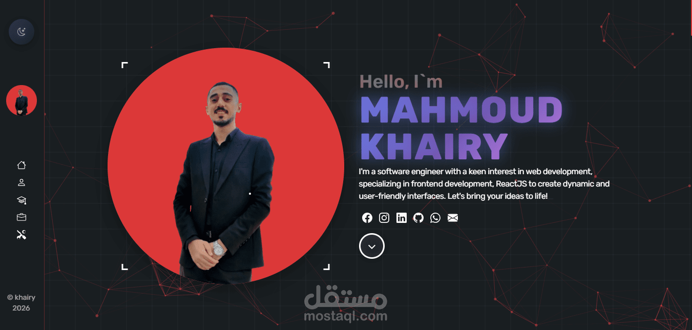 Responsive React Portfolio Website + Admin Dashboard using  React & Tailwind