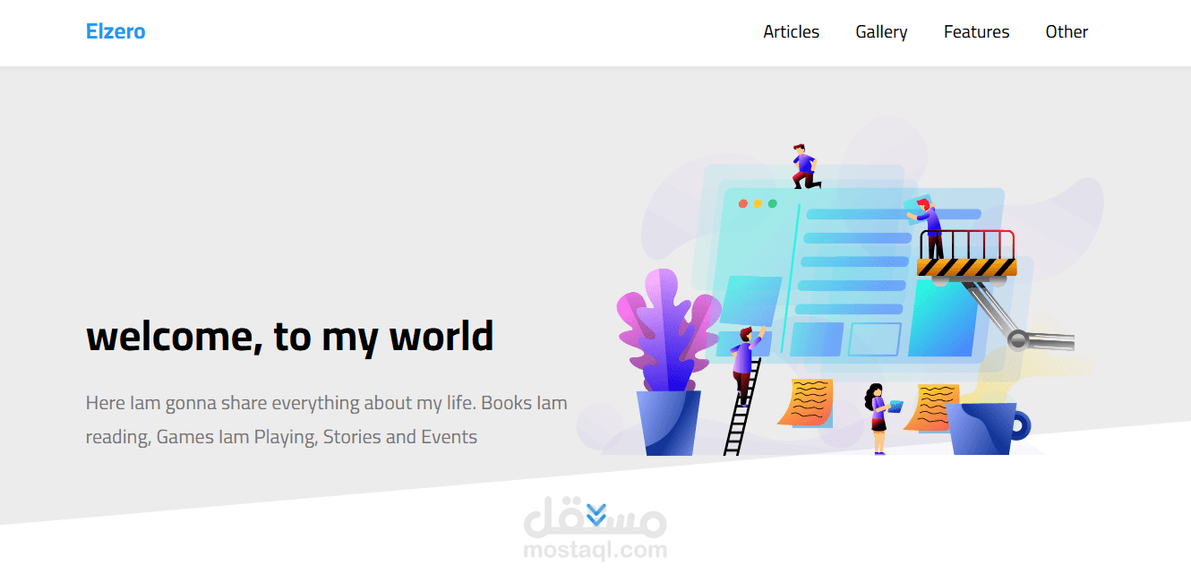 Modern Business Landing Page using HTML & CSS
