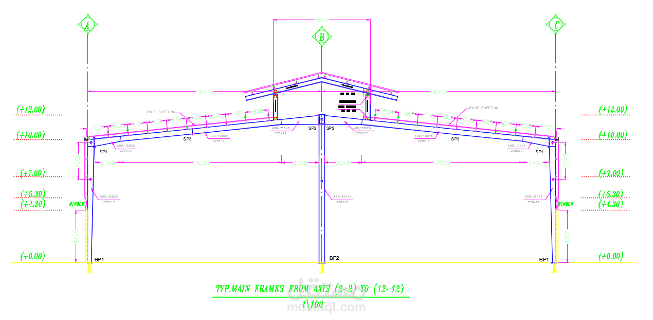 DESIGN OF STEEL SPACE FRAME