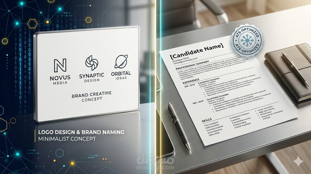 تصميم الهوية البصرية المتكاملة والحلول المهنية للشركات والأفراد (Branding & Career Solutions)