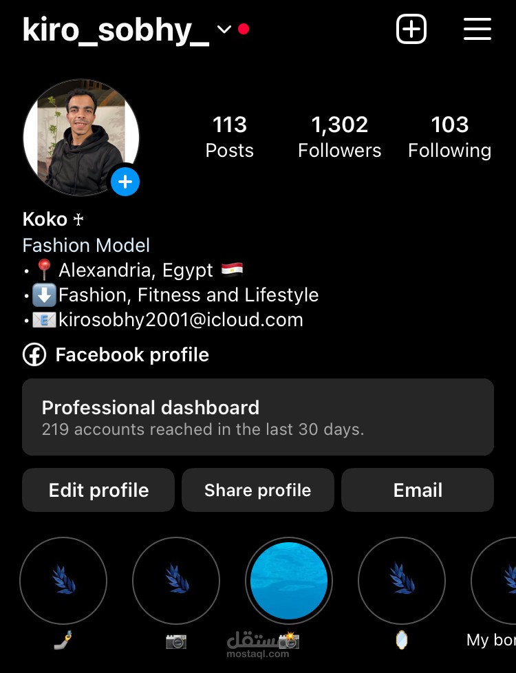 my account instagram