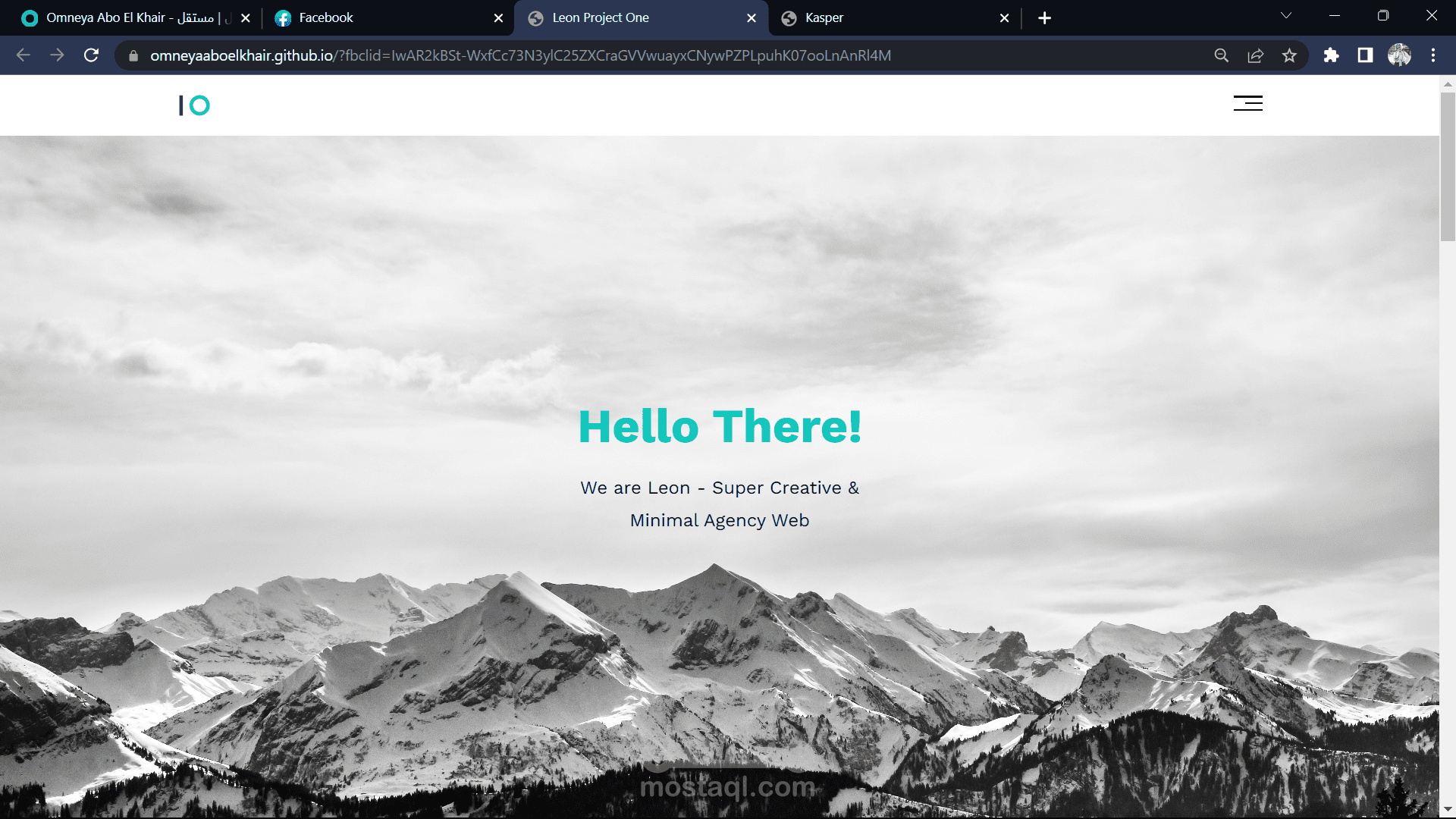 الموقع الالكتروني الأول بإستخدام الـ HTML و الـ  CSS