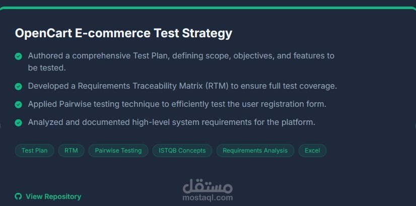 OpenCart E-commerce Testing