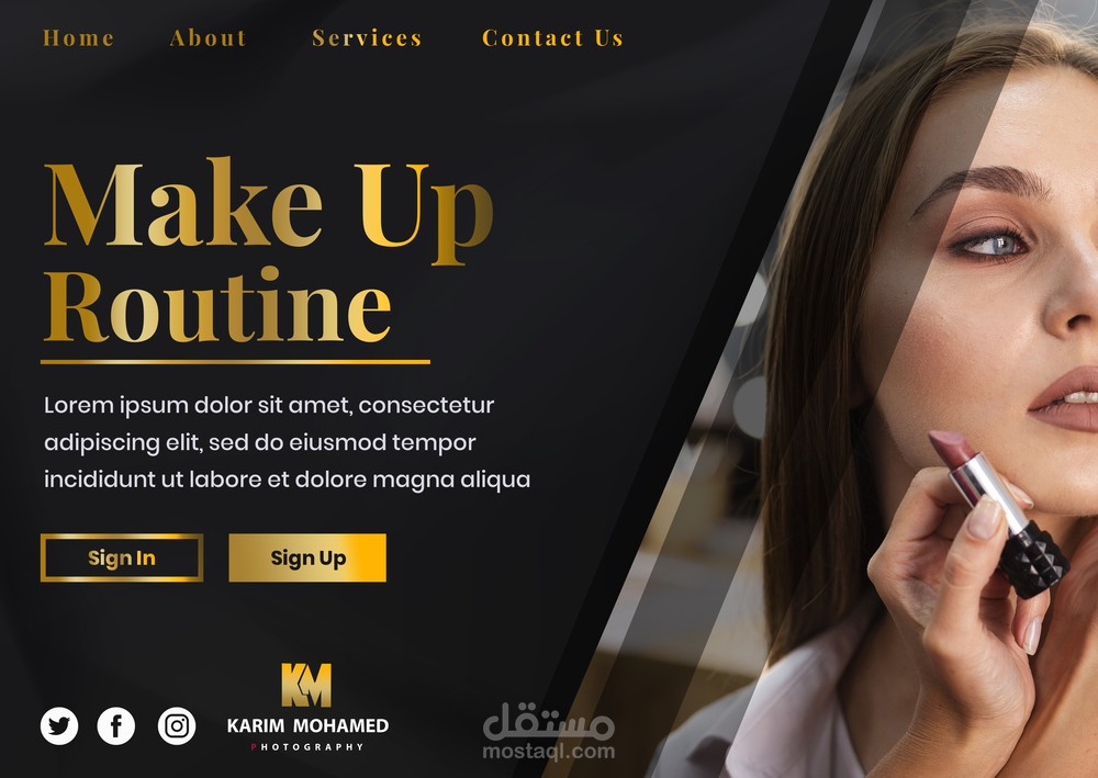 flat design beauty