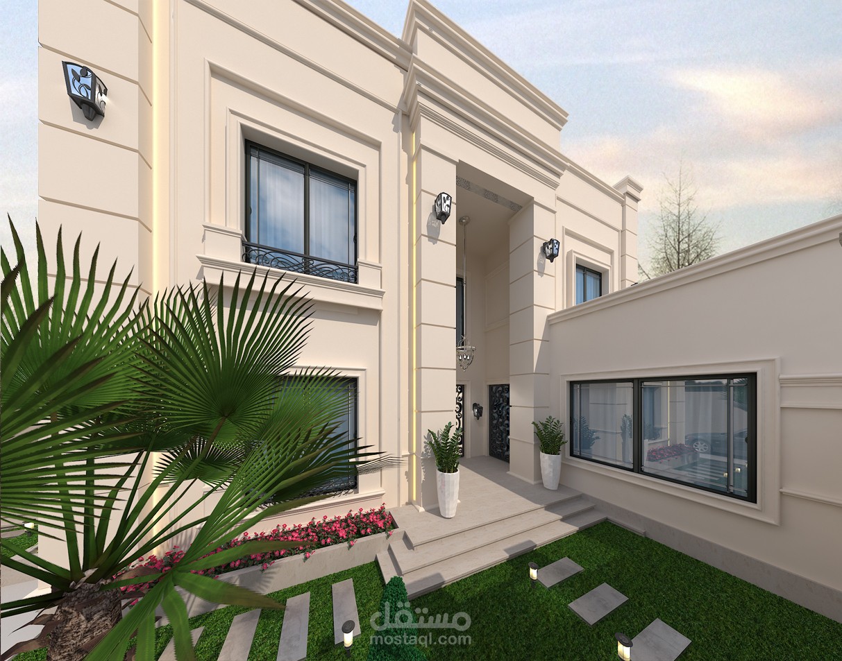 واجهة فيلا  نيو كلاسيك