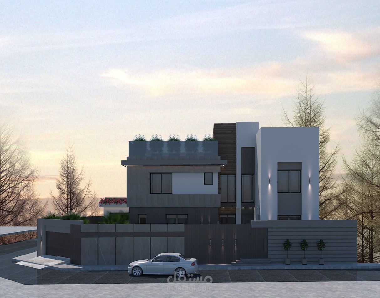 واجهة فيلا  مودرن