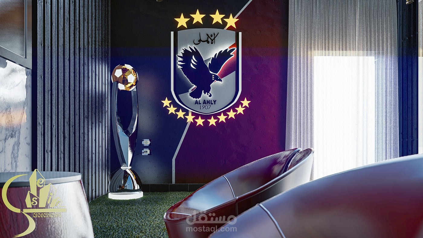 Bedroom fan of the Egyptian club Al-Ahly