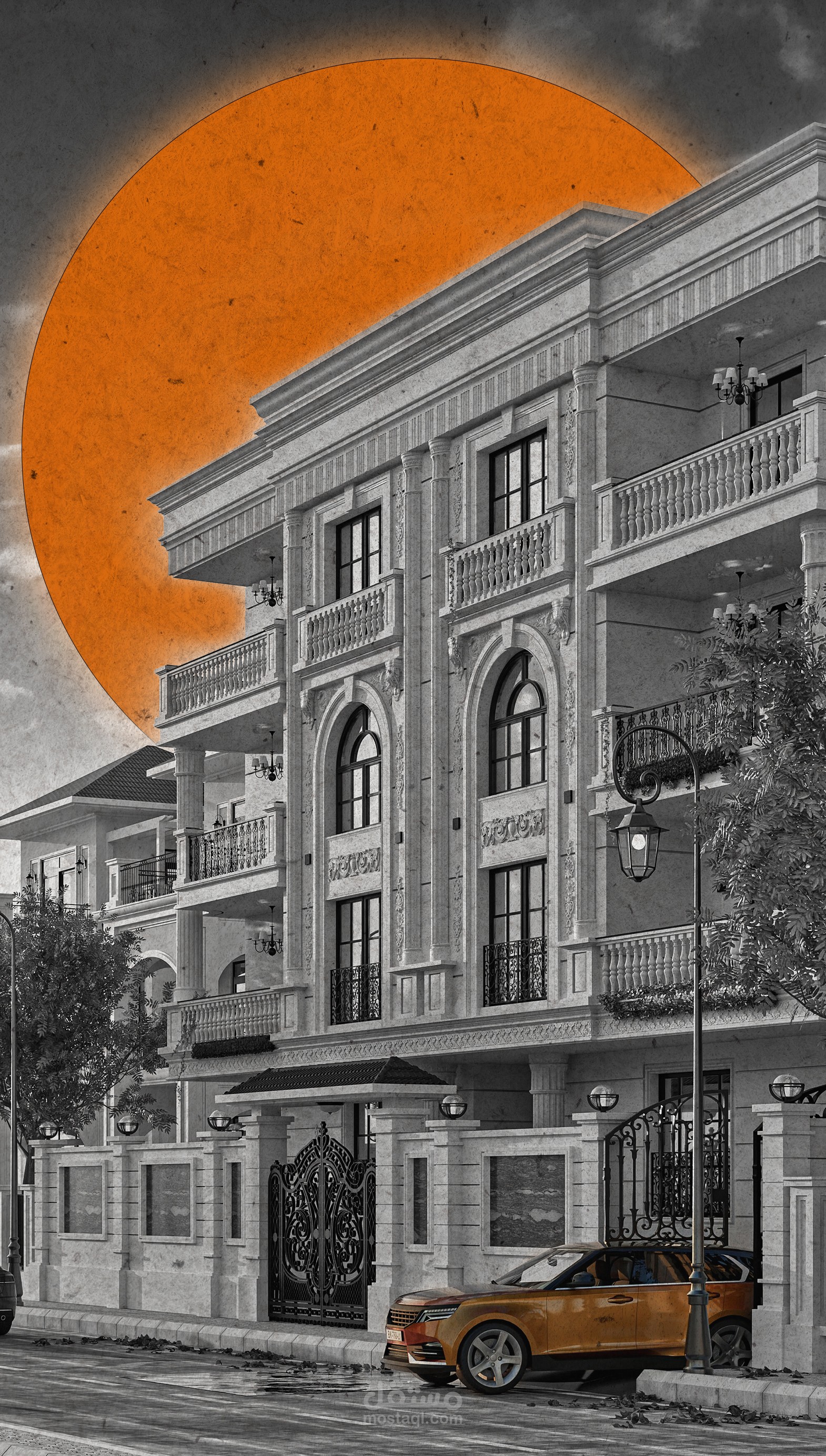 عمارة سكنية طراز نيوكلاسيك القطعه رقم 149E