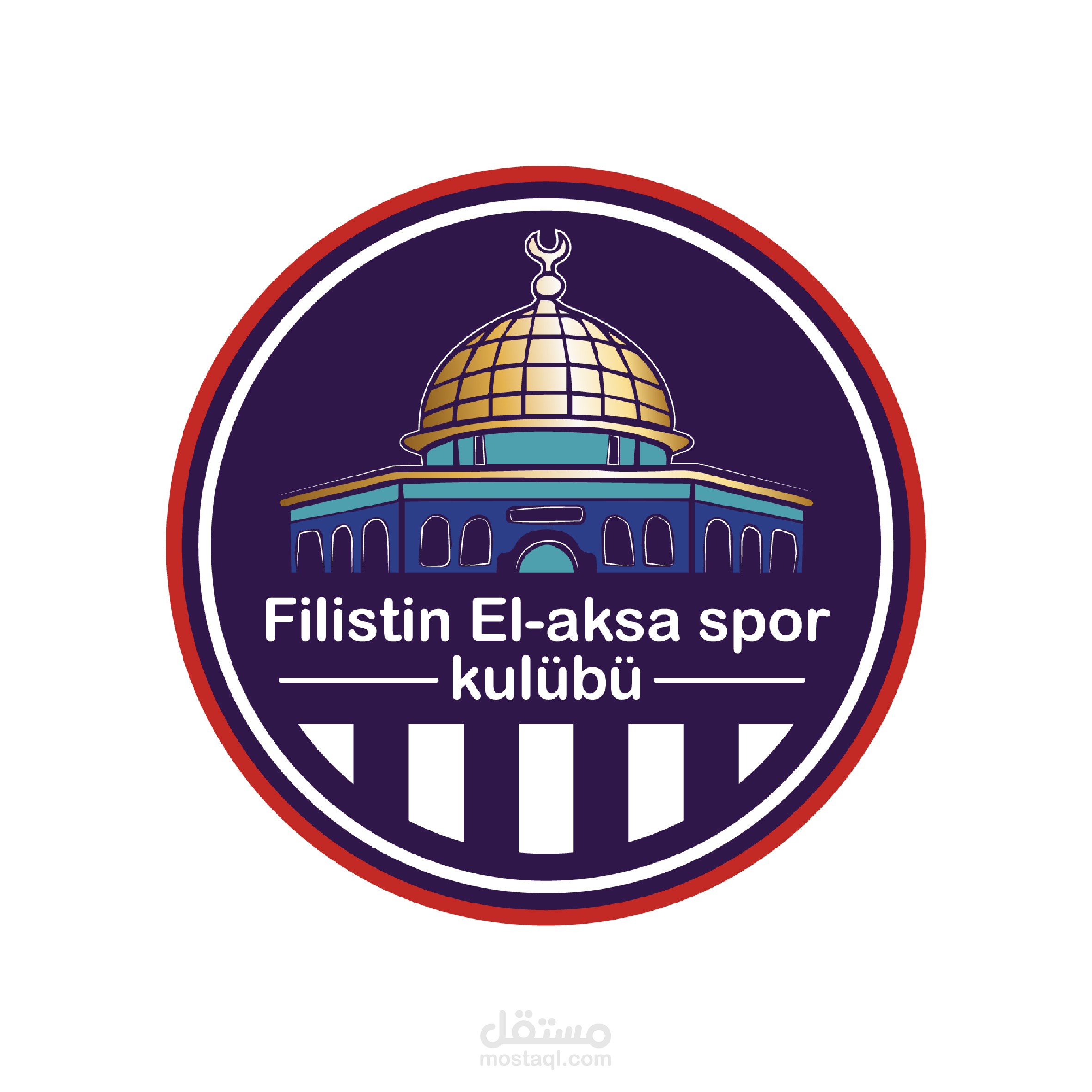 شعار نادى كرة قدم "EL - AKSA SPOR"