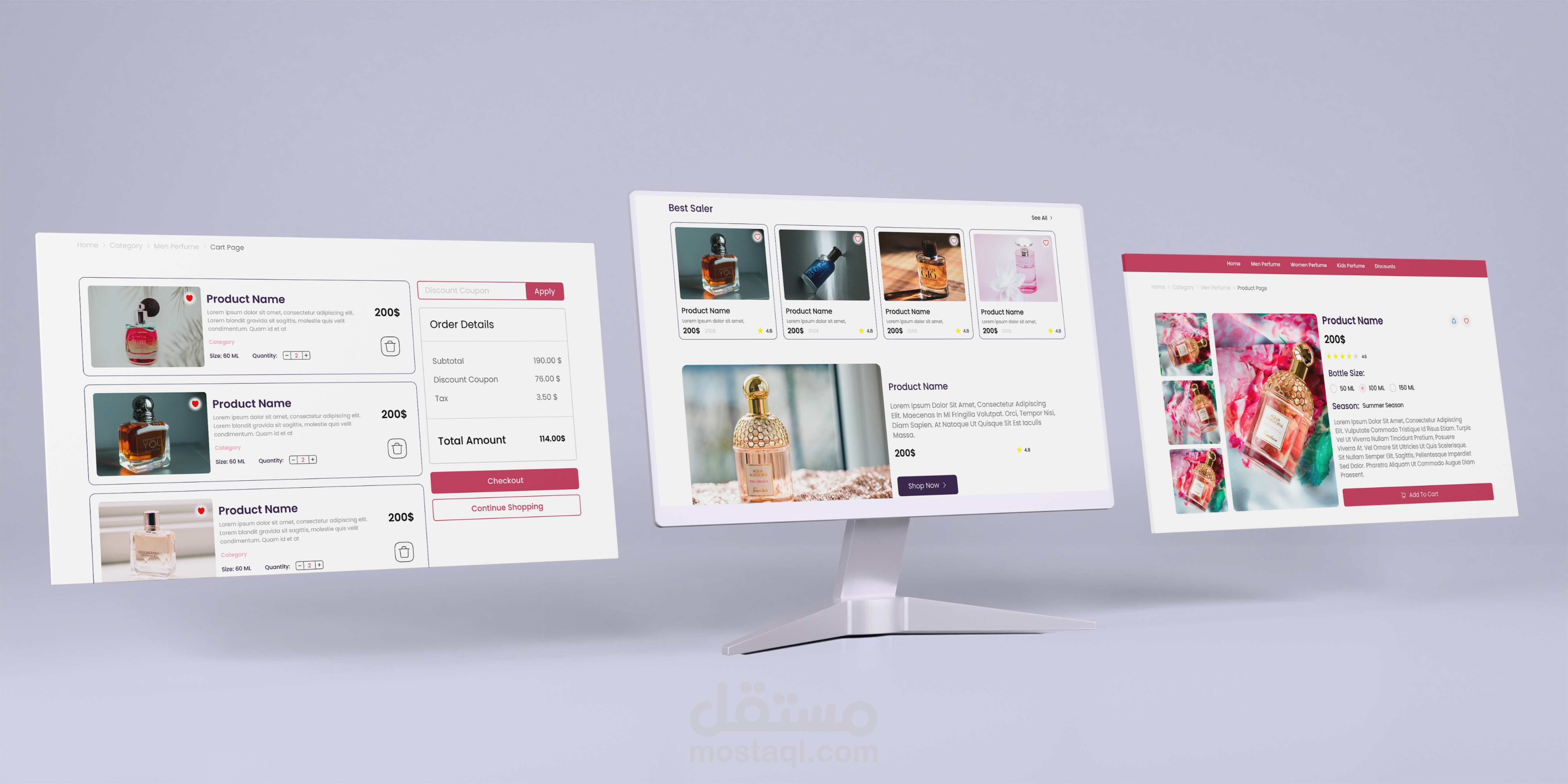 Perfume Website UI