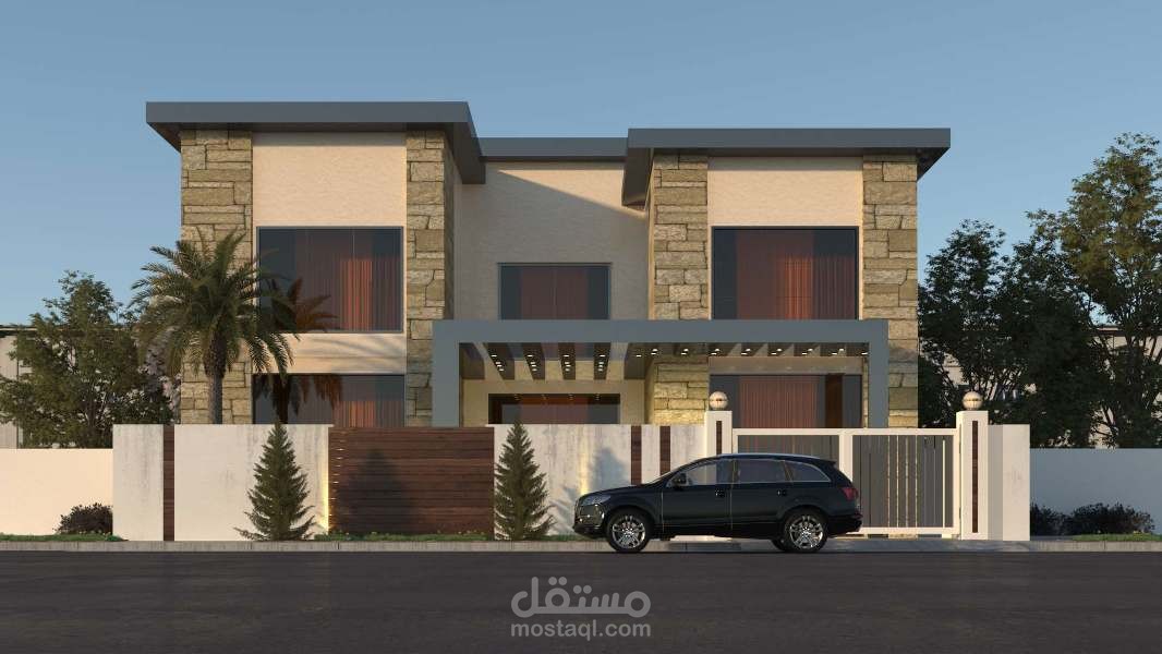 تصميم خارجي لفيلا