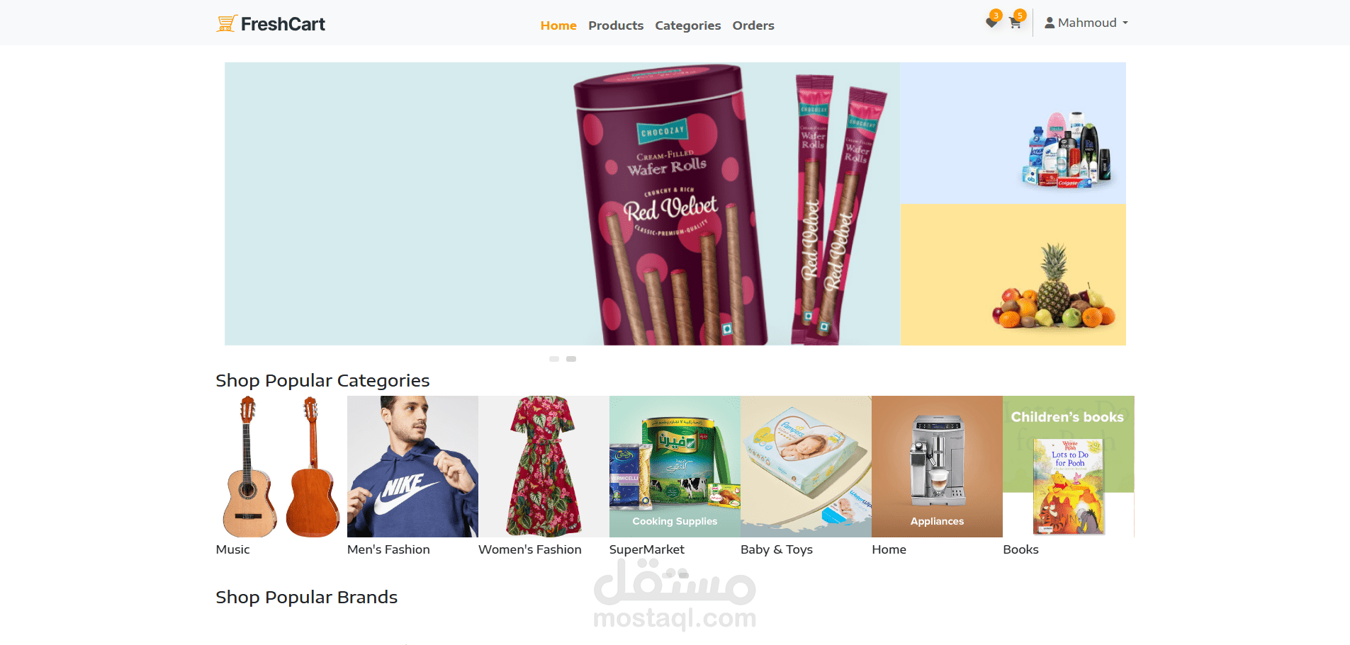 Fresh Cart (E-commerce Project) By Angular
