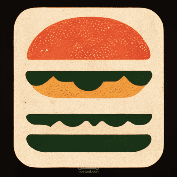 تصميم شعار لمتجر برجر