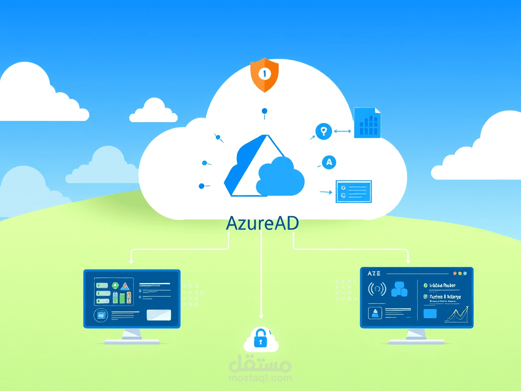 ادارة نطاق الشركة على Azure